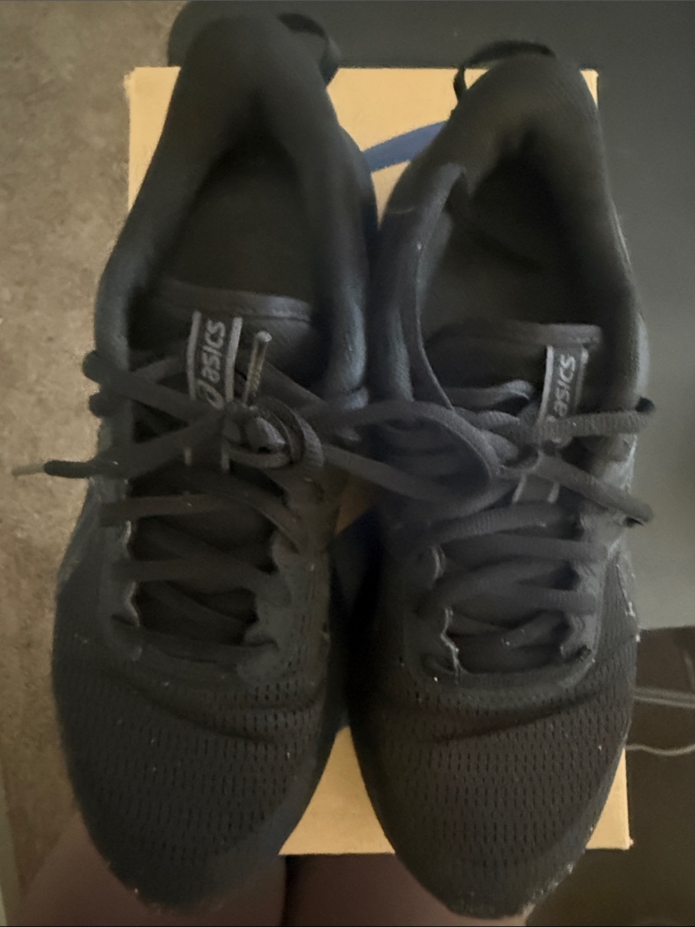 ASICS Men's Black Athletic Running Shoes